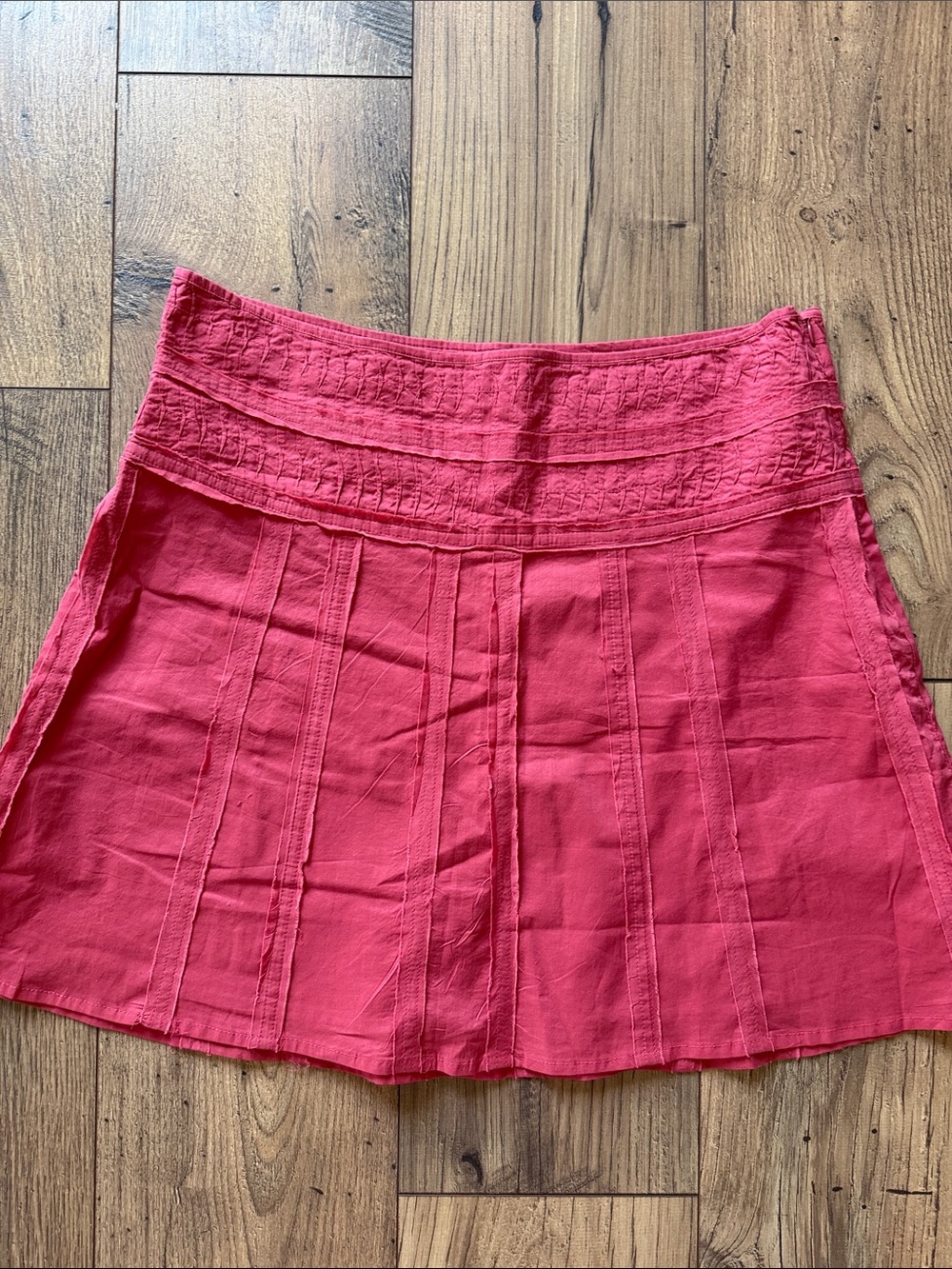 prAna Breathe 100% Cotton Mini Skirt Pomegranate Pink - Size 12